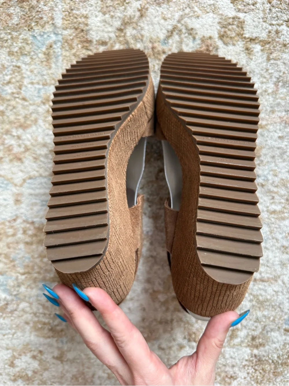 Pedro Garcia - Fama Platform Wedge Sandal - Tan Suede